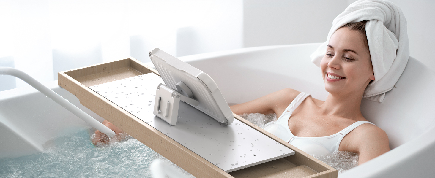 shower phone stand bathtub