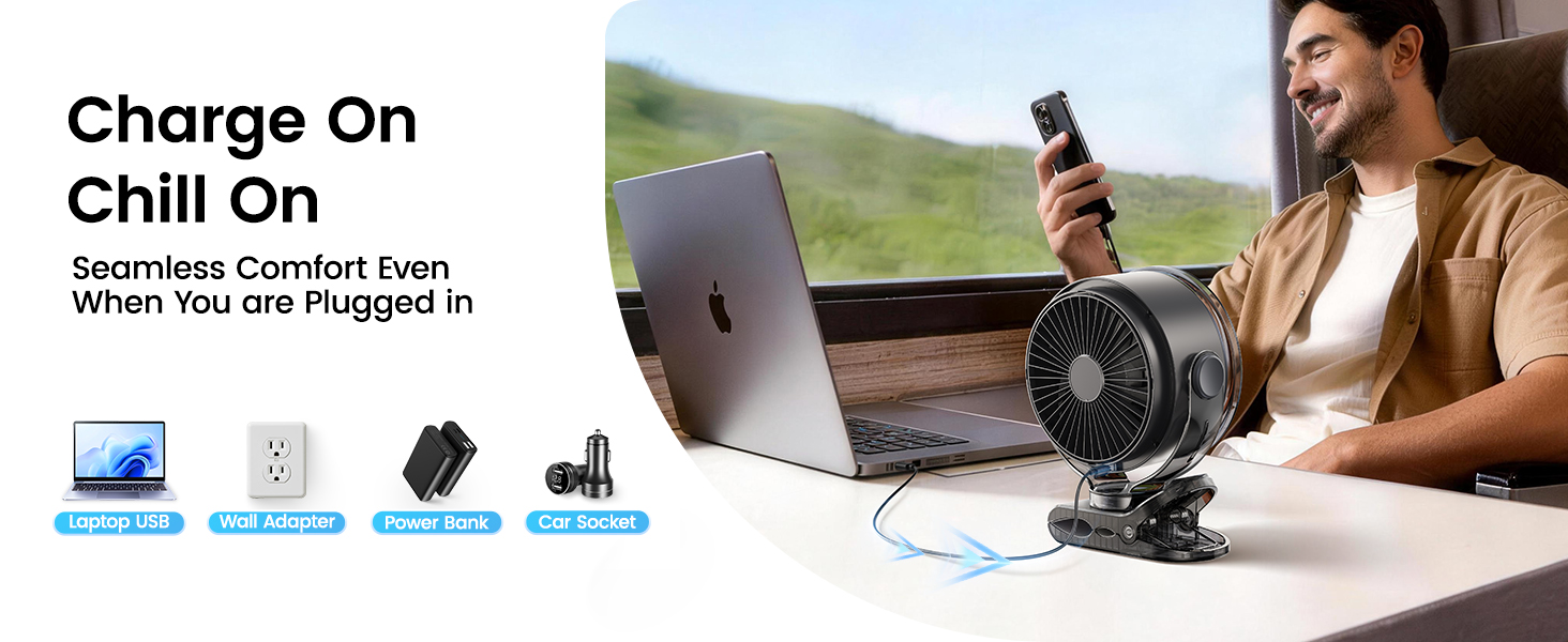 usb clip fan