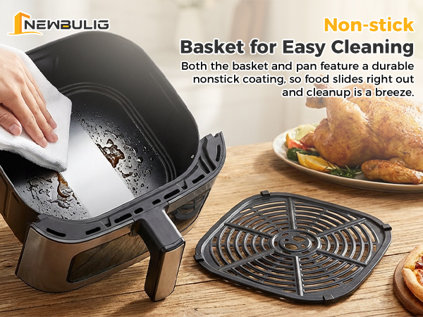 Non-stick Basket for Easy Cleaning