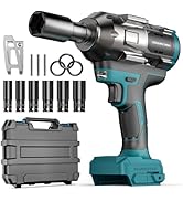Cordless Impact Wrench for Makita 18V Battery – 1/2" Brushless Impact Driver, 900 Ft-Lbs (1200Nm)...