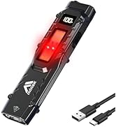 Minsk EDC Tactical Flashlight, 1500 High Lumens Rechargeable LED Flashlight, Compact 9 Modes, USB...