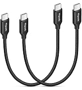 USB C to USB C Cable Short, [1ft 2-Pack] etguuds 60W Fast Charging Type-C Charger Cord Compatible...