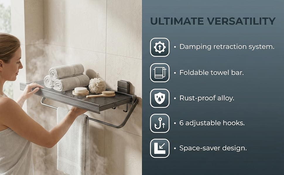 clothes rack with shelves