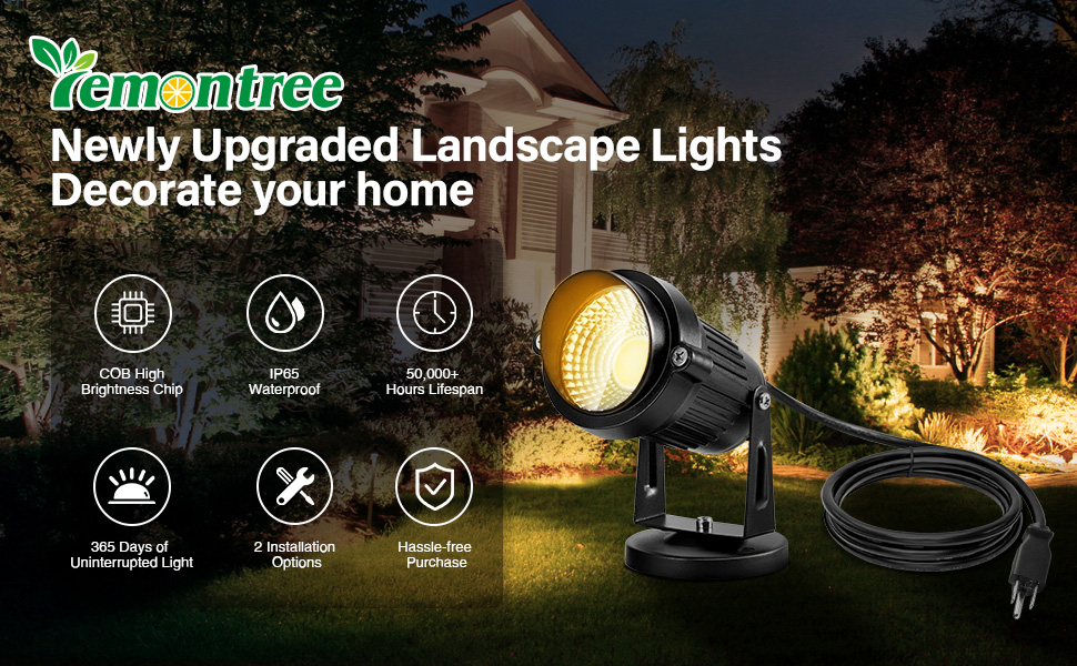 Outdoor Spotlights Flood Garden Pathway Lawn Yard Lights