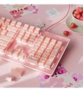 SEUNKWANG EWEADN TK100 Typewriter Keyboard Wired Mechanical Keyboard, 104 Keys Aesthetic Typewrit...