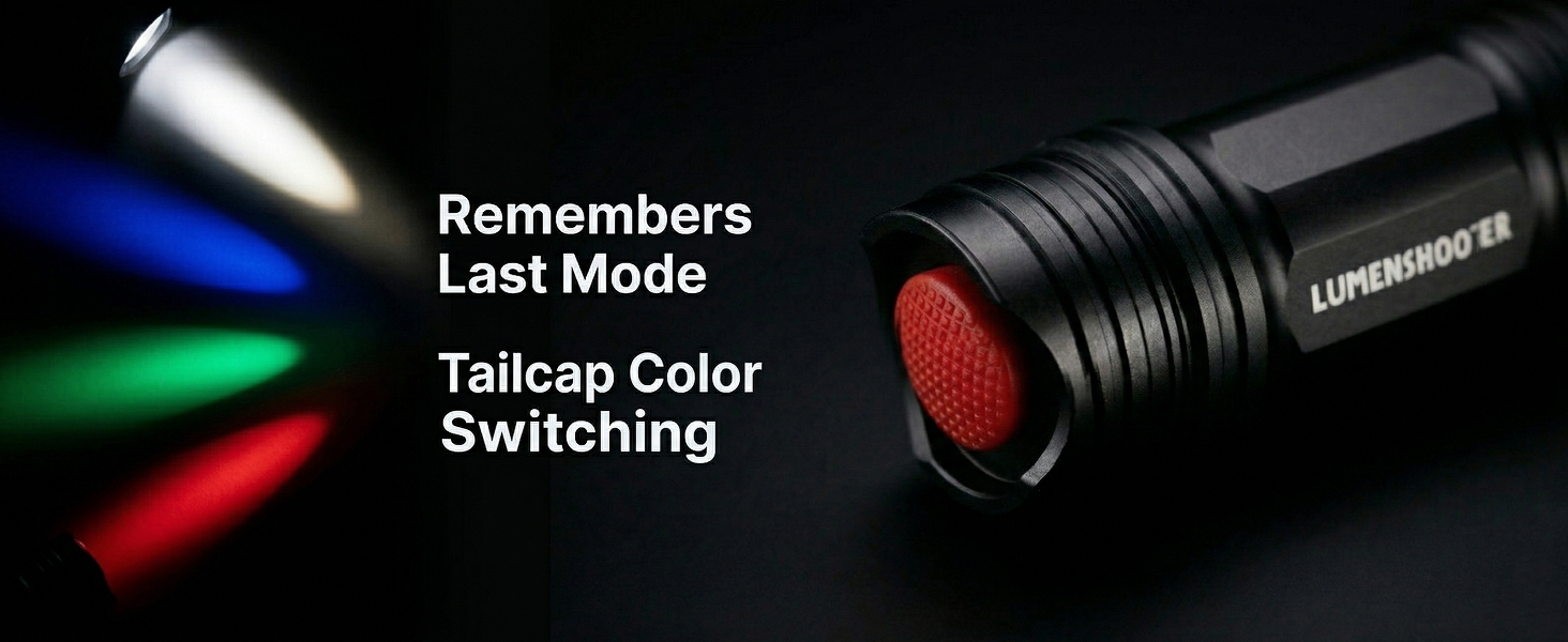 color flashlight with memory