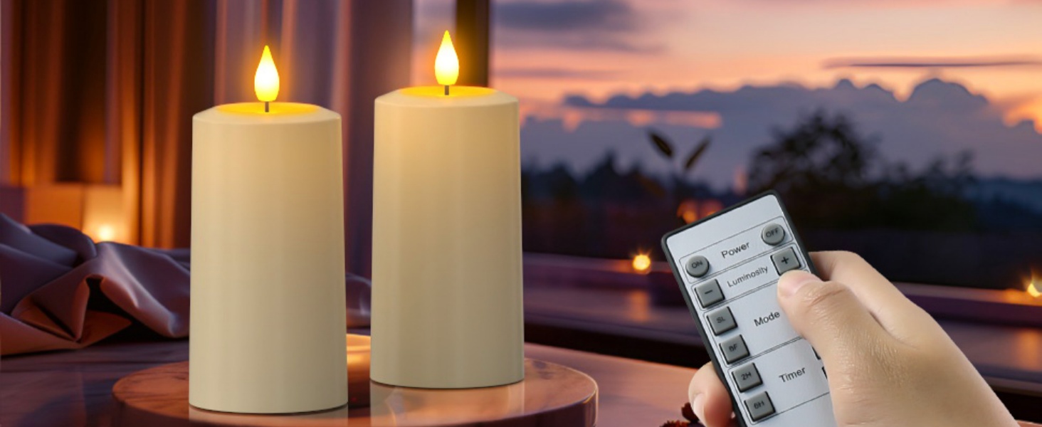 rechargeable candles with remote