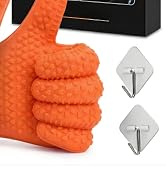 KITCHEN PERFECTION XL Silicone Oven &amp; Griddle Gloves -Extreme Heat Resistant BBQ &amp; Grilling Glove...