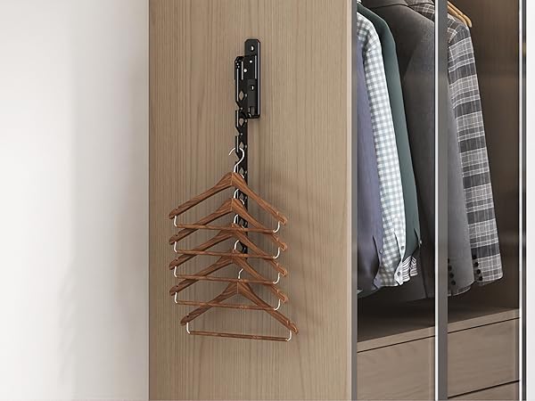 clothes hanger rack wall mount
