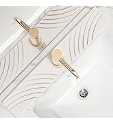 EdenDwell Quick Dry Stone Faucet Mat for Kitchen Sink - 23.6"x3.9" Natural Diatomite Stone Drying...