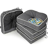 SUNROX LokGrip Non Slip Gel Memory Foam Chair Cushions for Tailbone Pain Relief, Tufted Stain Res...