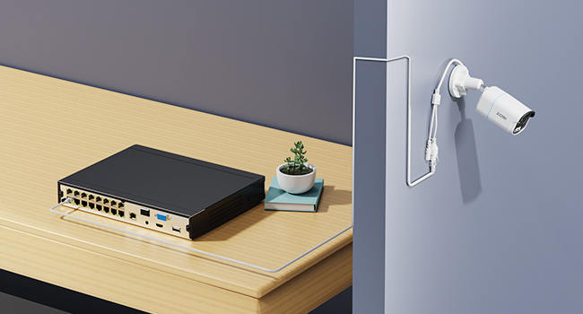 Clutter-Free One Cable Connection