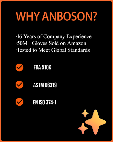 anboson nitrile gloves