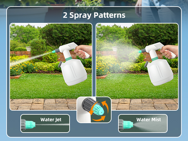 2 sprayer patterns