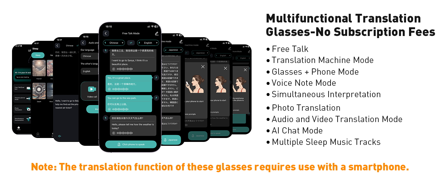 ai translation glasses, ai sunglasses, ai glasses for women, translation glasses for men
