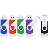 KOOTION 5 X 64GB Flash Drive 64 GB USB 2.0 Drive Swivel Thumb Drives Memory Stick Keychain Design...