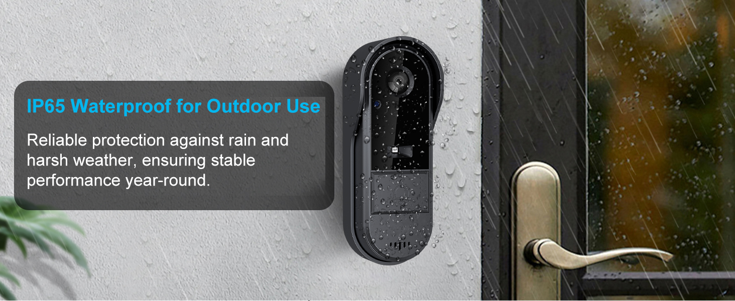 visiophon ring no wifi exterior waterproof gate Door Chime Screen Interior Videophone Audio