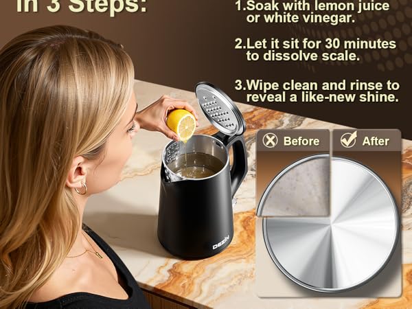 Remove Stubborn Water Scale in 3 Steps