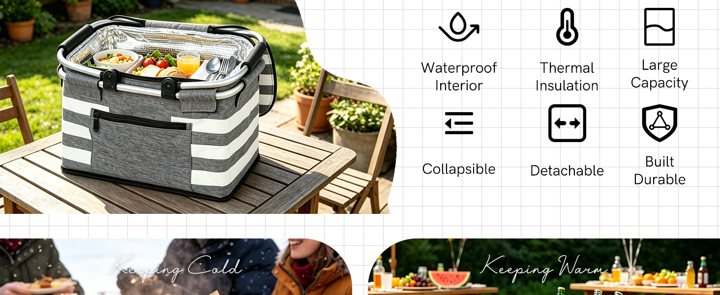 Insulated Picnic Basket