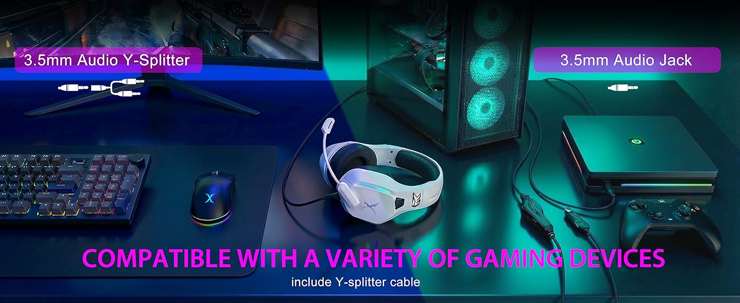 variety compatibale decices - pc, laptop, ps4, ps5, xbox