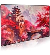 GUNMJO Cherry Blossom Extended Gaming Mouse Pad, Ultra-Smooth Surface for Pixel-Precise Mouse Con...