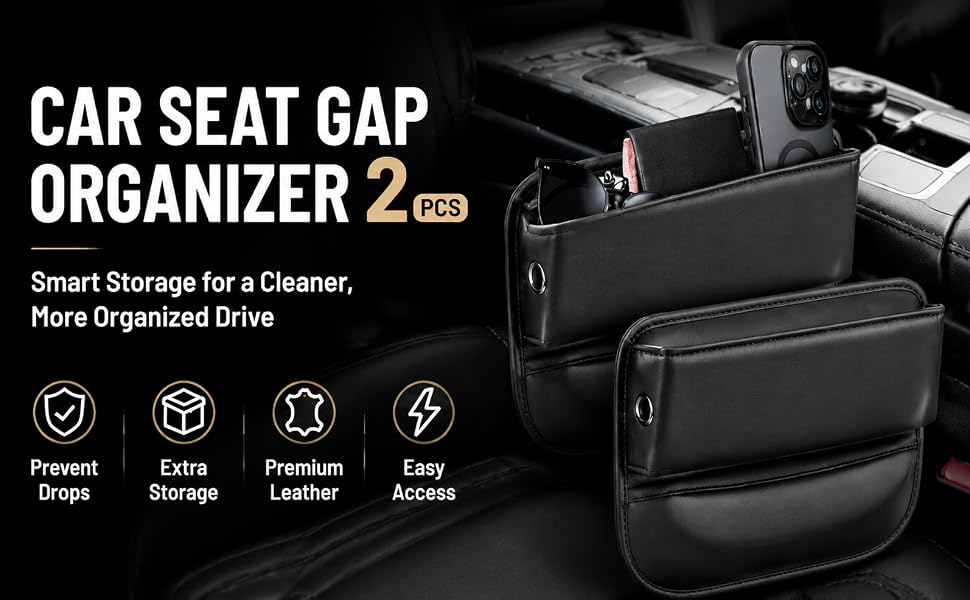 Car Seat Gap Filler Organizer