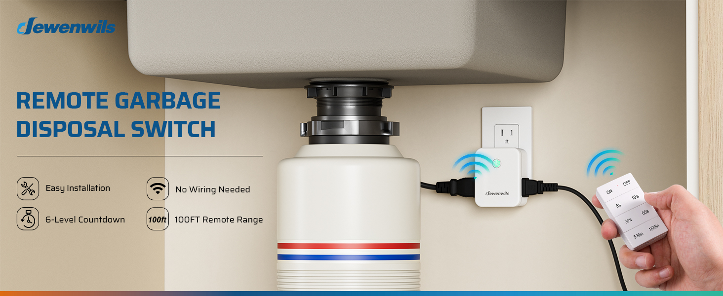 garbage disposal button