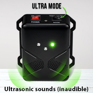 loraffe battery operated rodent repellent ultrasonic ultra mode