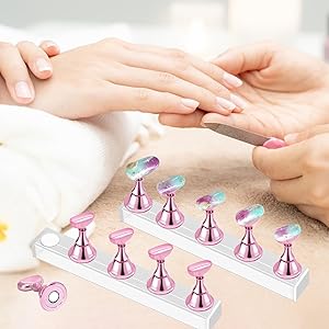 press on nail stand