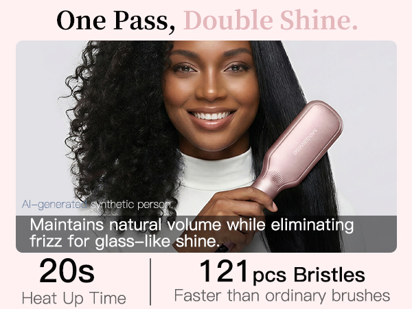 hair straightener brush