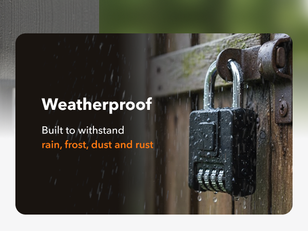 Outdoor Weatherproof Combination Lock