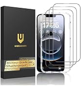 UNBREAKcable for iPhone 16e Screen Protector, 3-Pack Shatterproof Tempered Glass [Easy Installati...