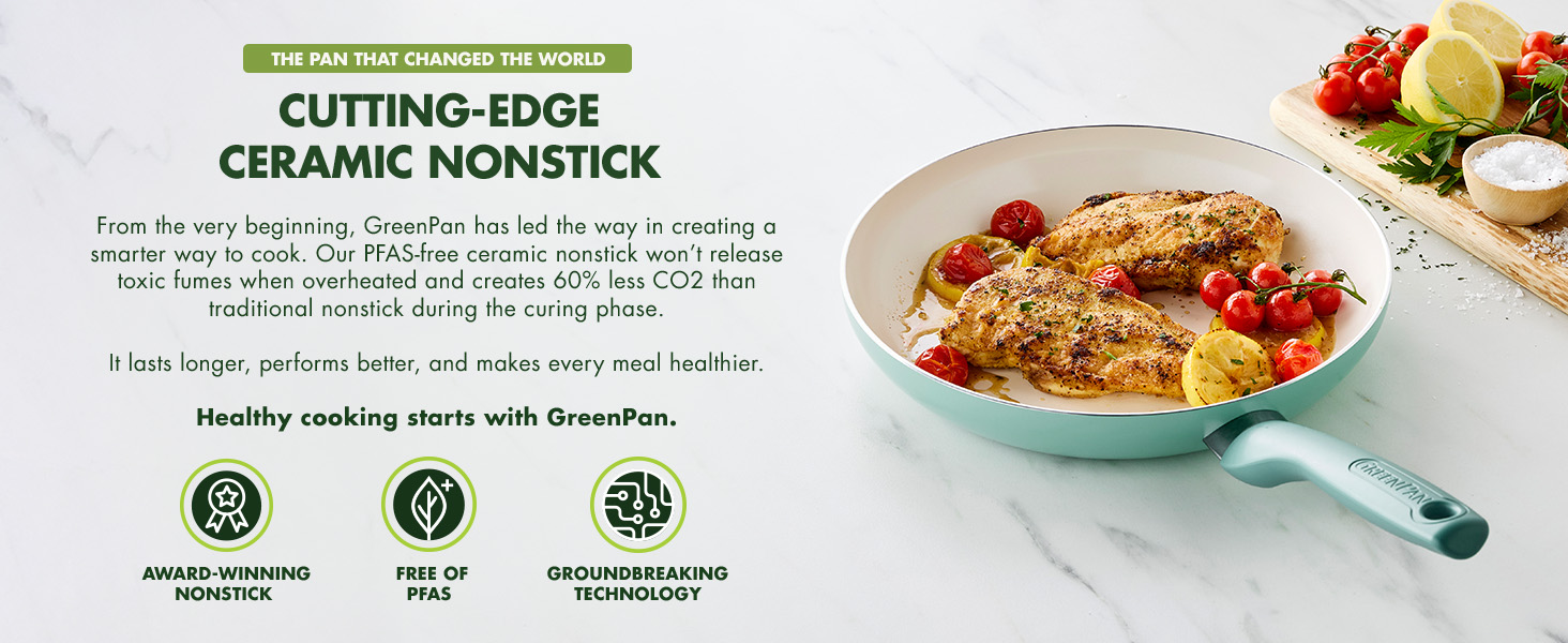 GreenPan, Rio, Ceramic Nonstick, PFAS-Free, Non-Toxic, Cookware