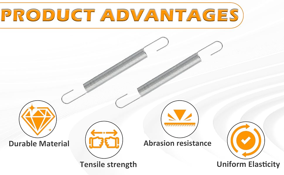#61 4 Inch Double-Hook Tension Spring