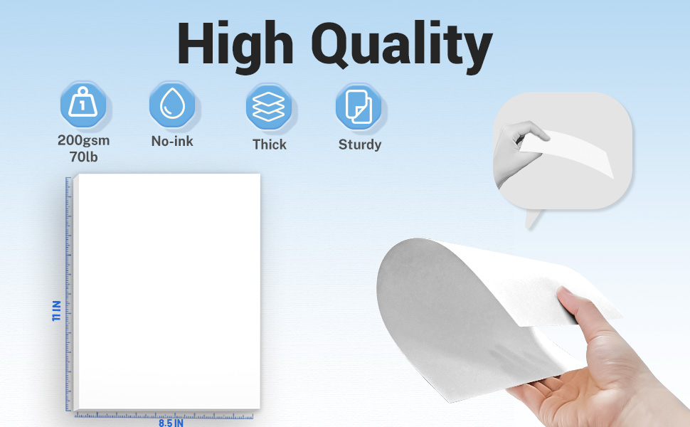 Premium card stock paper