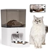 TENECUTE Automatic Cat Feeder with Camera,1080P HD Video with Night Vision, 5G/2.4G WiFi Pet Feed...