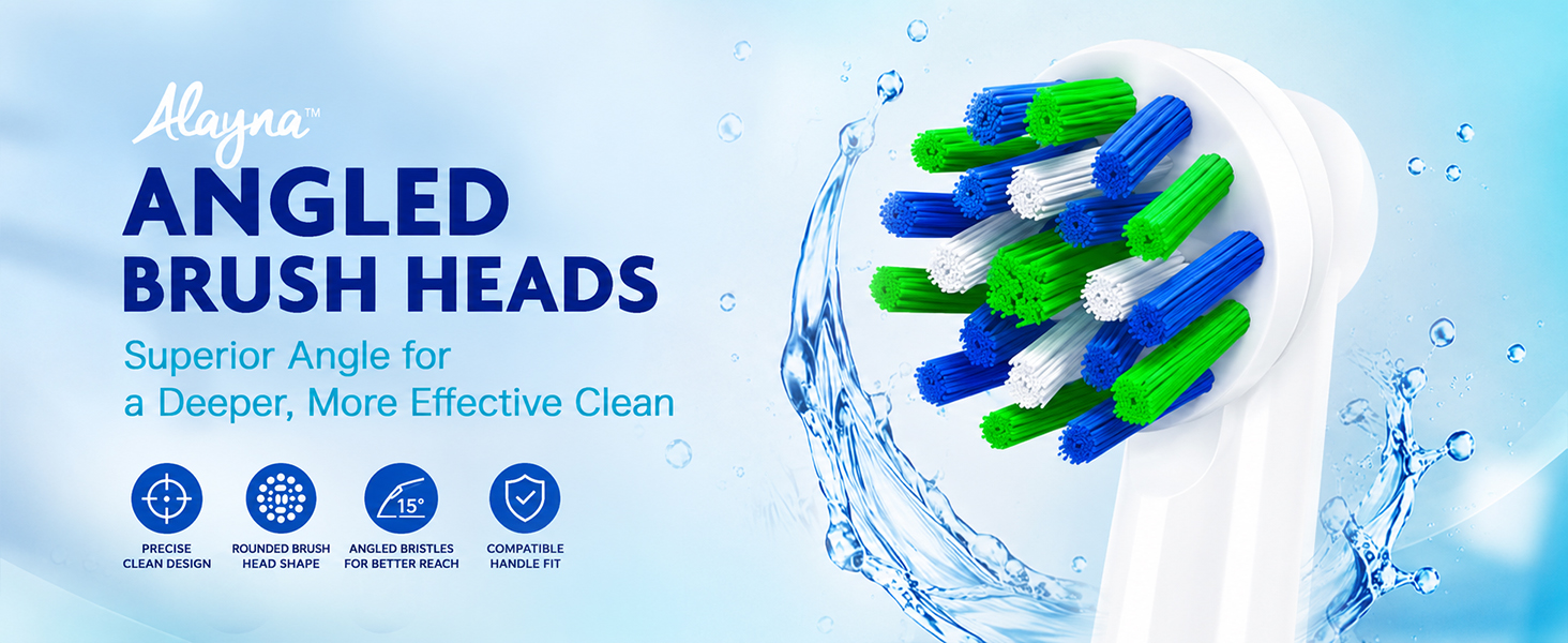 angled toothbrush heads