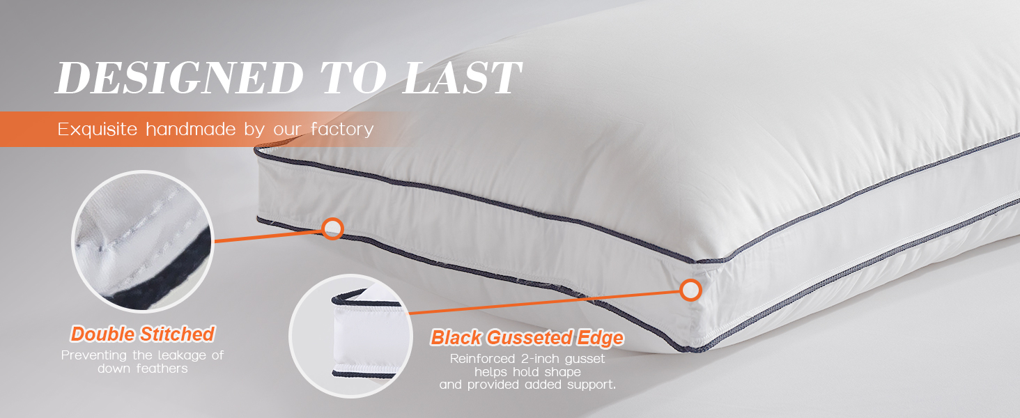 Goose feater down fiber pillow-3.3