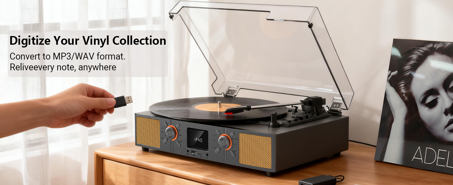record player with usb