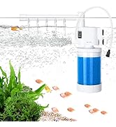 AQQA Aquarium Filter with Aeration System Fish Tank Filter Submersible Internal Filter for Aquari...