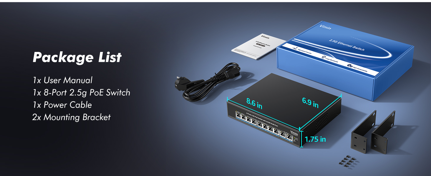 8-Port 2.5G PoE+ Switch