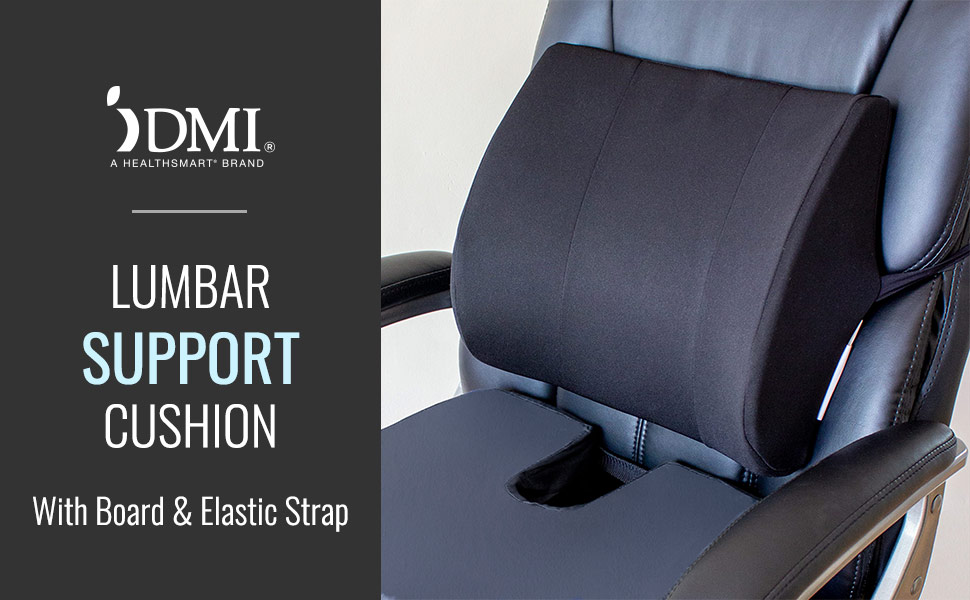 DMI Lumbar Support Cushion with Board and Strap