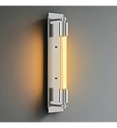 ALAMPEVER Modern Wall Sconces with Dimmable T10 LED Bulb, Bright Bathroom Sconces Wall Lighting w...