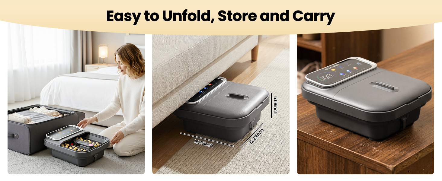 collapsible foot bath massager