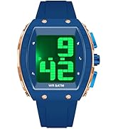 Digital Watches for Elderly Men, Large Face Voice Talking White Watch with English Speaking LED B...