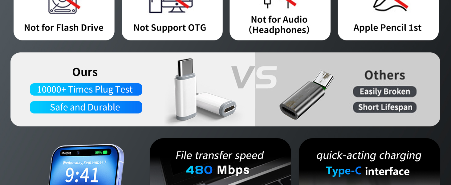 Light-ning to USB C Adapter