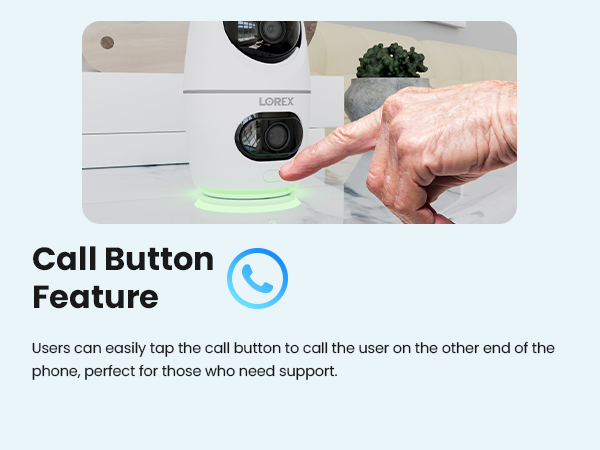 Lorex 2K Dual Lens Indoor Pan-Tilt Wi-Fi Security Camera