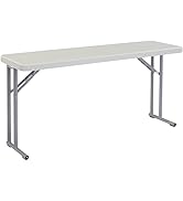 Seminar Folding Table by National Public Seating – 18x60 Portable, Heavy-Duty Foldable Table Indo...
