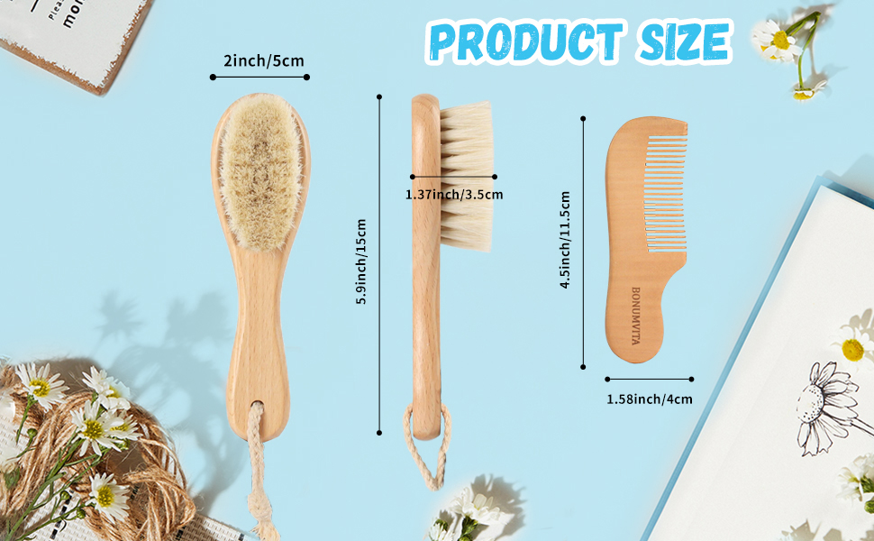 baby hair brush set 