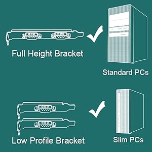 pcie to RS-232 DB9 port card pcie serial port card COM card